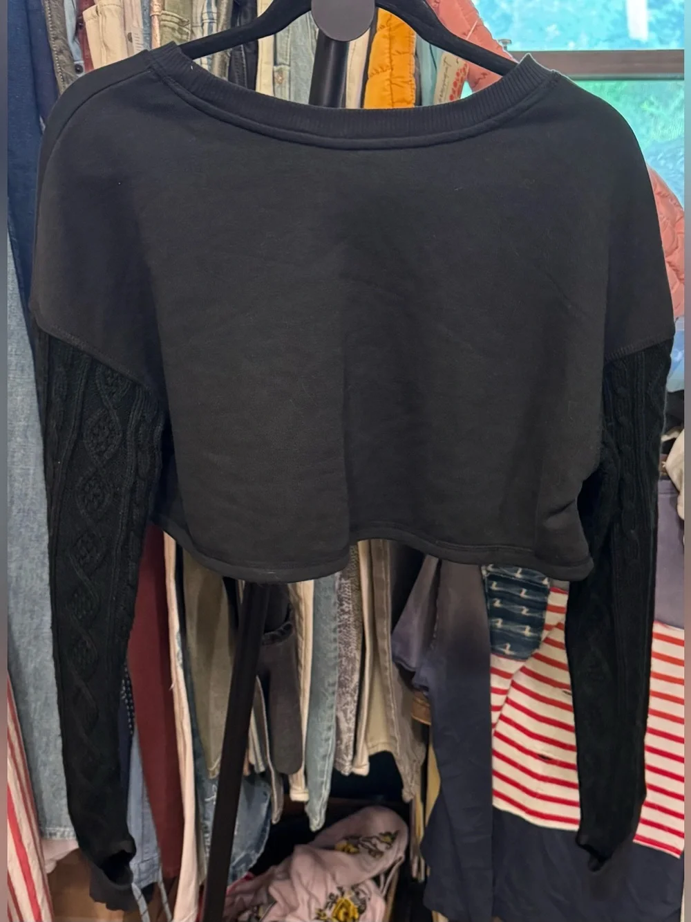NWOT Free People FP Movement Snow Worries Layer - black - small